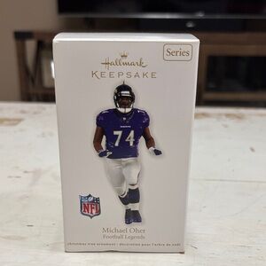 Hallmark Keepsake Michael Oher Baltimore Ravens NFL Football Legends Ornament